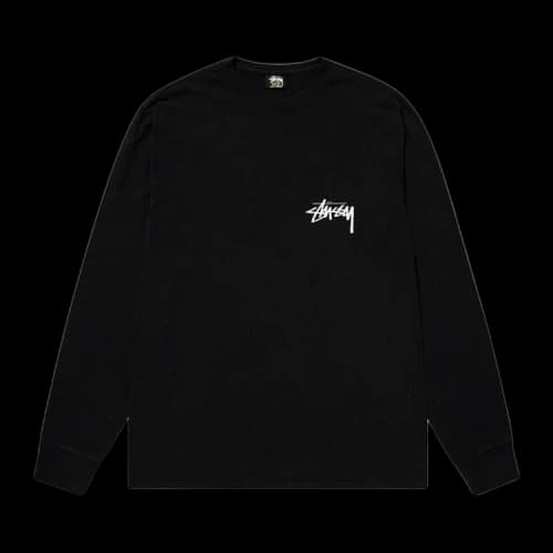 Stussy Classroom Long-Sleeve Tee 'Black'