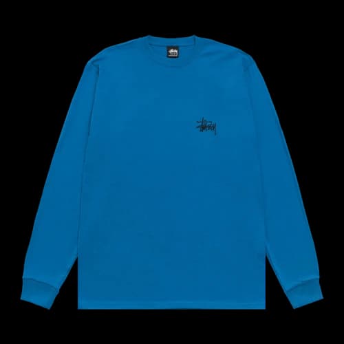 Stussy Basic StüSsy Long-Sleeve Tee 'Blue'