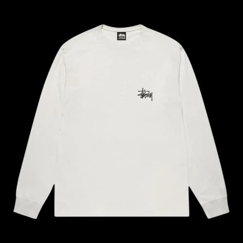 Stussy Basic Pigment Dyed Long-Sleeve Tee 'Natural'