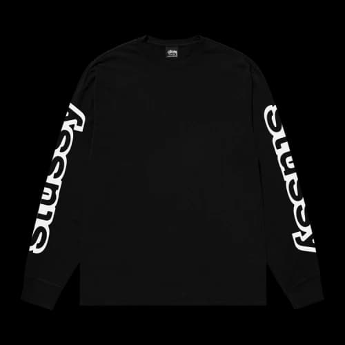 Stussy Sideways Long-Sleeve Tee 'Black'