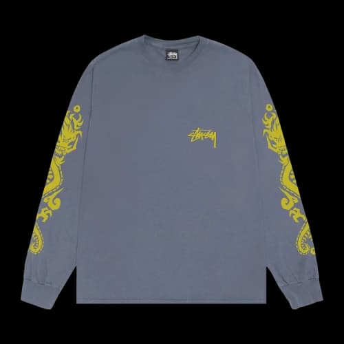 Stussy Dragons Long-Sleeve Tee 'Indigo'