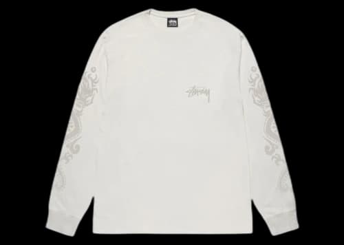 Stussy Dragons Pigment Dyed L/S Tee Natural