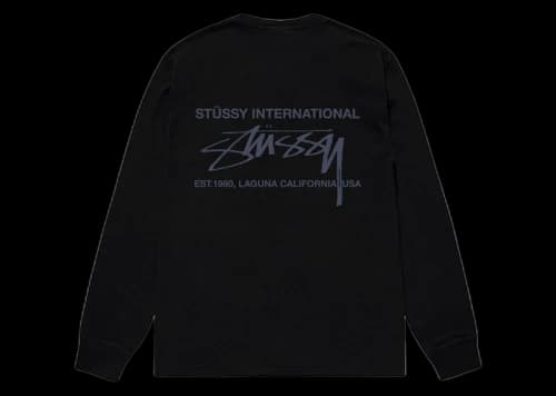 Stussy Smooth International L/S Tee White