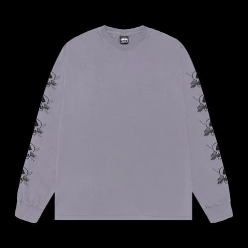 Stussy Pigment Dyed Foils Long-Sleeve Tee 'Shark'