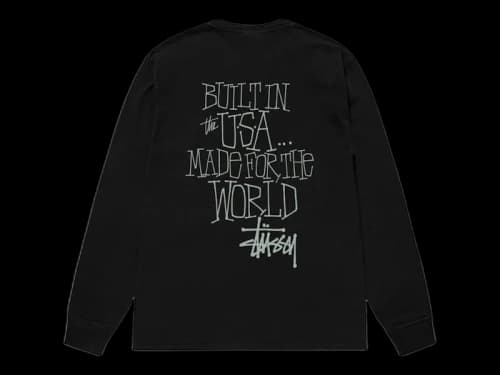 Stussy Built In USA Pigment Dyed Ls Tee Black