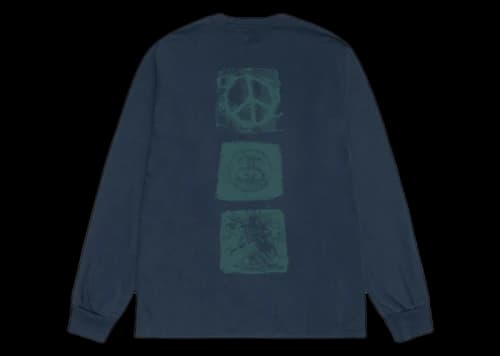 Stussy Mono L/S Tee Navy