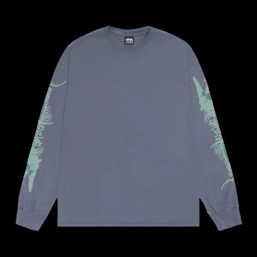 Stussy Barracuda Long-Sleeve Tee 'Indigo'