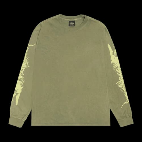 Stussy Barracuda Long-Sleeve Tee 'Olive'