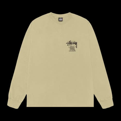 Stussy Classic Gear Long-Sleeve Tee Pigment Dyed 'Elm'