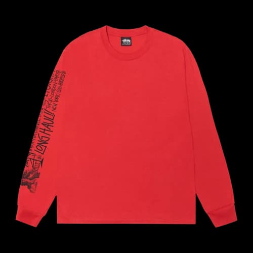 Stussy Long Haul Long-Sleeve Tee 'Cayenne'