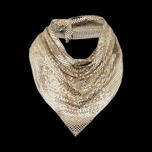 Paco Rabanne Pixel Scarf 'Light Gold'