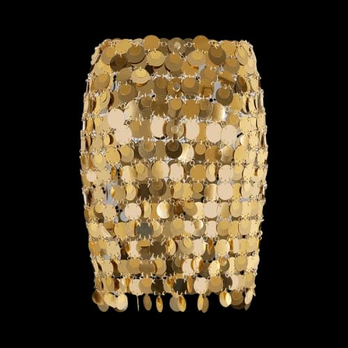 Paco Rabanne Robe Short Dress 'Gold'