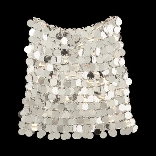 Paco Rabanne Mirror Discs Mini Skirt 'Silver'