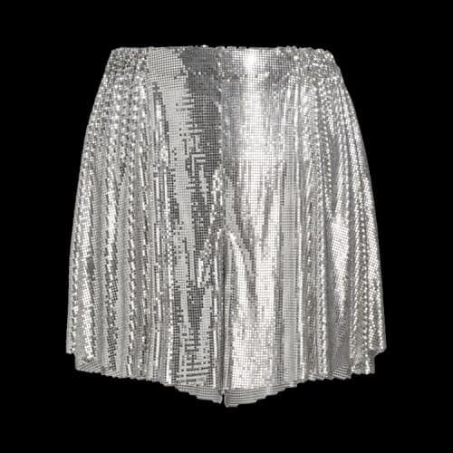 Rabanne Mettalic Shorts 'Silver'
