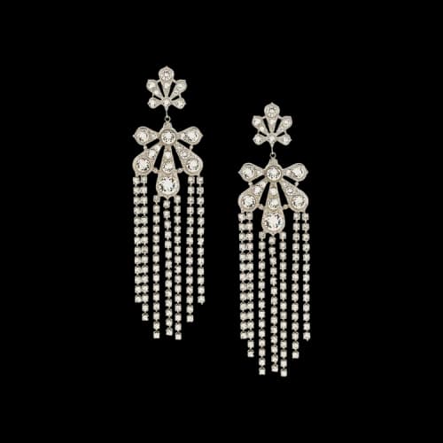 Paco Rabanne Boucle D'Oreill Chandelier Earring 'Silver'