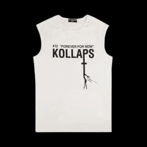 Raf Simons Sleeveless Slim Fit Kollaps Print Tank Top 'White'