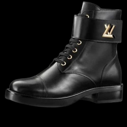 LOUIS VUITTON LV Wonderland Small Cowhide Martin boots Black (Women's)