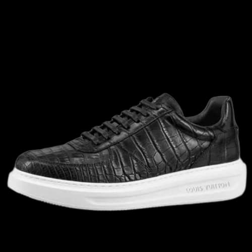 LOUIS VUITTON Beverly Hills Sneakers 'Black Croc'
