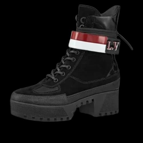 LOUIS VUITTON Laureate Platform Desert Boots 'Black' (Women's)