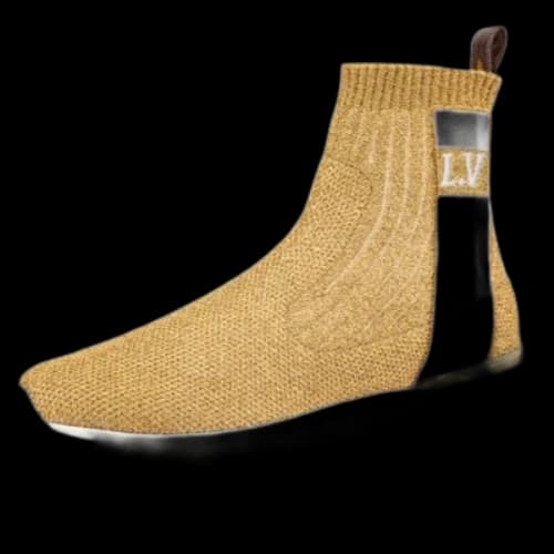 LOUIS VUITTON LV Aftergame High-Top Sports Shoes Gold (Women's)
