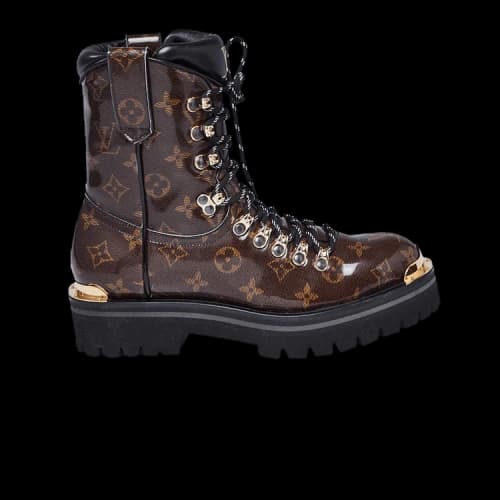 Louis Vuitton Glazed Outland Ankle Boot 'Brown Monogram'