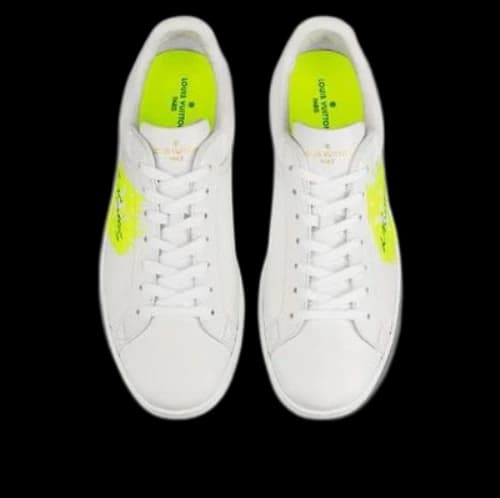 LOUIS VUITTON Luxembourg Sneakers 'White Neon Yellow'