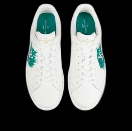 LOUIS VUITTON Luxembourg Sneakers 'White Green'