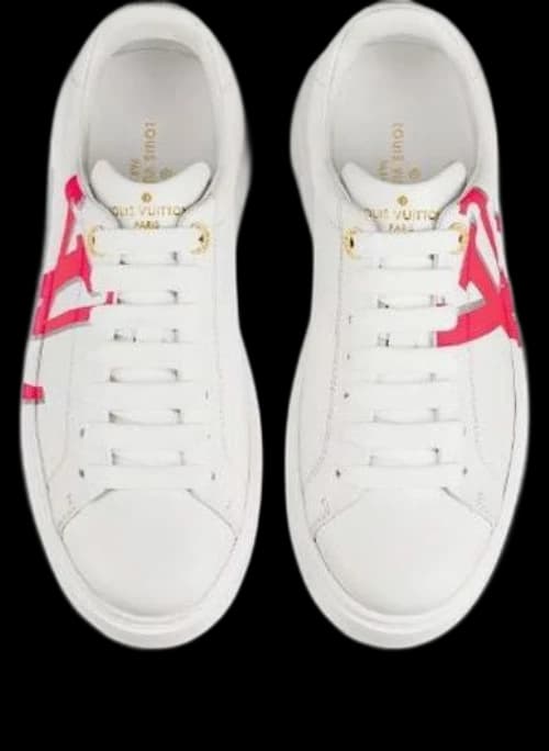 LOUIS VUITTON LV Time Out Sports Shoes White/Pink (Women's)