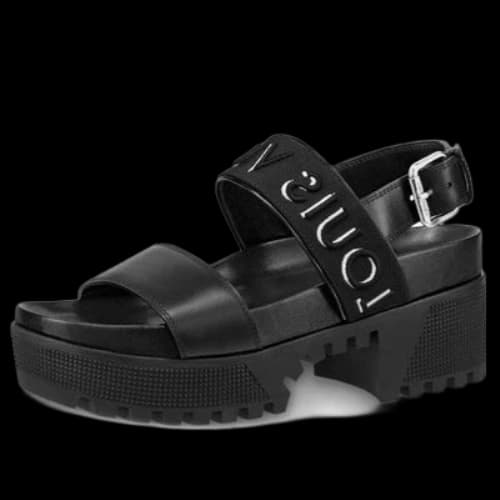 LOUIS VUITTON LAUREATE platform sandals 'Black' (Women's)