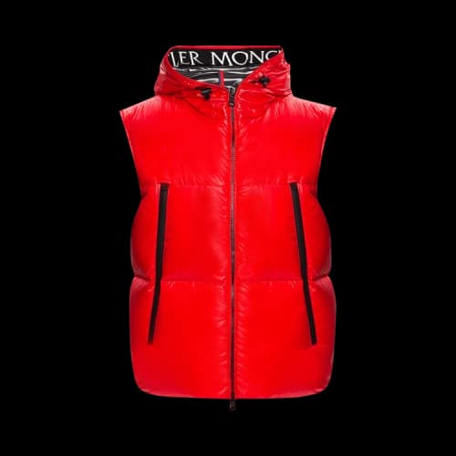 Moncler Agneaux Gilet 'Black/Red'