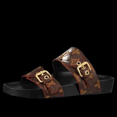 LOUIS VUITTON LV Bom Dia Monogram Flat Mules 'Brown' (Women's)