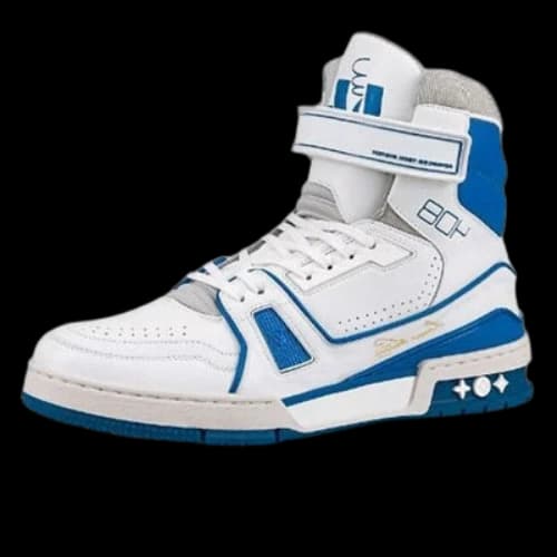 LOUIS VUITTON Trainer Boots 'White Blue'