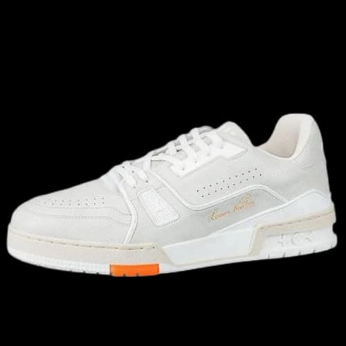 LOUIS VUITTON Trainer Sneakers 'White Orange'
