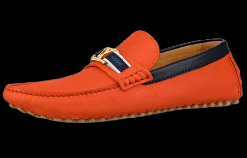 LOUIS VUITTON LV Hockenheim Moccasin Shoes 'Orange'