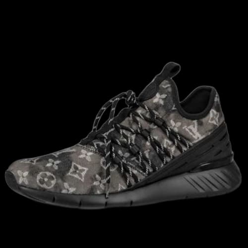 LOUIS VUITTON Fastlane Sneakers 'Black Monogram Denim'