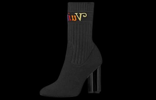 LOUIS VUITTON Silhouette Cloth Ankle Boots 'Black' (Women's)