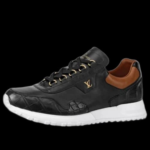 LOUIS VUITTON LV Run Away Sneakers 'Black Brown Gold'