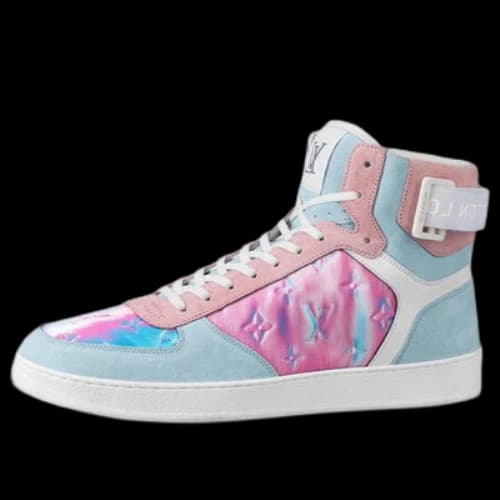 LOUIS VUITTON Rivoli Ankle Sneakers 'Blue Pink'