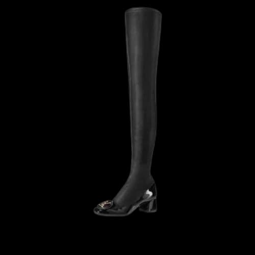LOUIS VUITTON Madeleine High Top Logo Boots 'Black' (Women's)
