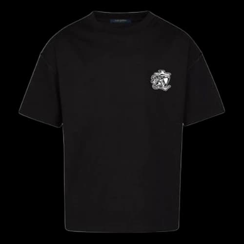 LOUIS VUITTON LV LOUIS VUITTON LV Non-Shoes Smoke Print Crew Neck For Men Black