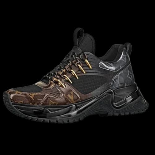LOUIS VUITTON LV Run Away Pulse Sneakers 'Black with Monogram Tip'