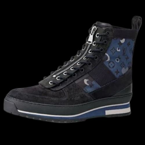 LOUIS VUITTON Harlem Ankle Sneakers 'Blue Black'