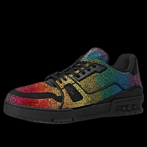 LOUIS VUITTON Trainer Sneakers 'Glitter Rainbow'