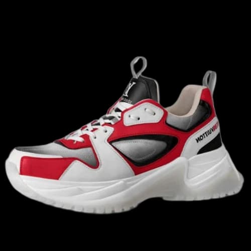 LOUIS VUITTON Run Away Pulse Sneakers 'White Red Black;