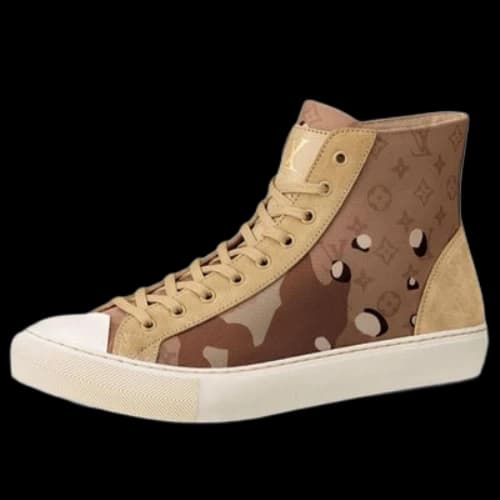 LOUIS VUITTON Tattoo Monogram Ankle Sneakers 'Brown Camo Monogram'