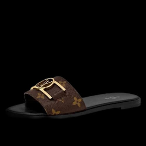 LOUIS VUITTON Lock It Slides 'Glossy Monogram' (Women's)