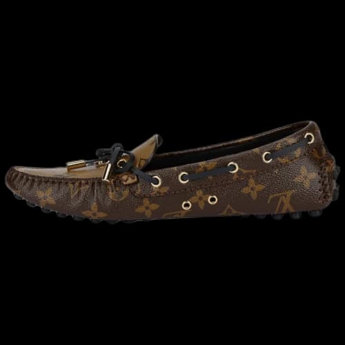 LOUIS VUITTON Gloria Flat Loafers 'Brown Monogram' (Women's)