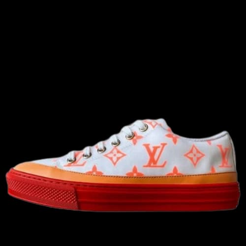 LOUIS VUITTON Stellar Sneakers 'White Orange Monogram' (Women's)