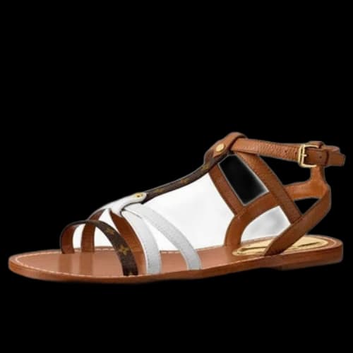 LOUIS VUITTON shoes Sports sandals 'Brown White' (Women's)