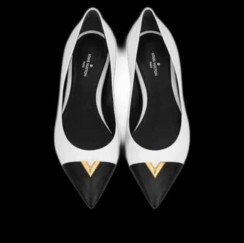 LOUIS VUITTON Heartbreaker Flat Ballerina Shoes 'White' (Women's)